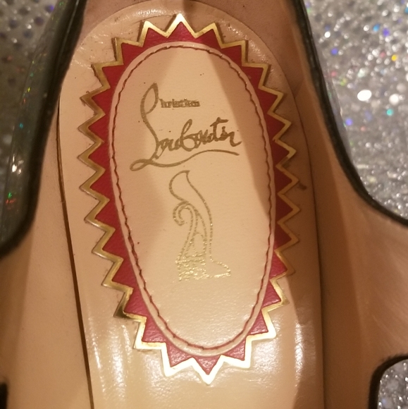 COPY - 20th Anniversary Louboutins Black Pensee 100 mm sz 38.5 Complete Origina… - Picture 9 of 16